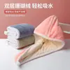 Nueva gorra de secado de cabello de doble capa para mujer, súper absorbente, no suelta pelusa, no necesita secador de pelo, toalla de secado para champú de estudiante, secado rápido de doble capa