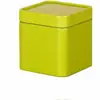 Contenedor de té sellado cuadrado mini portátil para viaje, caja de lata, caja de embalaje universal, contenedor vacío metálico personalizado