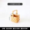 Cesta de madeira japonesa para lanches, pão, frutas, ovos, piquenique, cozinha, gengibre, alho