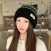 Gorro de pelúcia de alta qualidade estilo coreano para mulheres, outono e inverno de 2026, circunferência da cabeça grande, chapéu slouchy retrô, faz o rosto parecer menor, chapéu quente