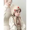 Touca de Bebê Inverno Fofa de Tricô com Proteção para Orelhas para Menina Manter Aquecida 6-12 Meses Touca de Lã À Prova de Vento para Bebês Pequenos