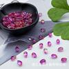 Vidrio Checo Pequeña Gota de Agua Pasador Material Cristal Agujero Cruzado Pendientes Colgante Estilo Chino Retro 6X9 Colgante Gota de Agua