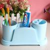 Creativo Hogar Dibujos Animados Inodoro Pasta de Dientes Pareja Vaso para Dientes Set de Cepillos de Dientes Estante de Almacenamiento Vaso para Enjuague Bucal Caja de Almacenamiento para Lavado