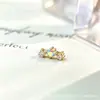Brincos Pequenos Doces de Liga de Titânio F-136 com Zircônia G23 Titânio Rosca Interna Studs de Lábio Studs de Orelha Joias para Piercing