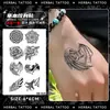 Colección Serie Dorso de la Mano: Pegatinas de Tatuaje Herbales, Impermeables, de Larga Duración, Tatuajes de Jugo, Semipermanentes, No Reflectantes para el Dorso de la Mano