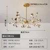 Lustre de cristal estilo francês JOICO todo em cobre, luxo leve, luminária de sala de estar minimalista de alta qualidade para villa, estilo vintage creme