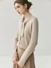 Suéter de Cachemir de Color Puro para Mujer, Diseño Elegante con Cinta, Top de Lana Tejido con Cuello en V, Diseñado para Otoño e Invierno