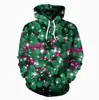 Irlanda St. Festival Parick 2025 Comércio Exterior Transfronteiriço Venda Quente Nova Blusa de Moletom com Capuz Estampa Digital 3D Quente