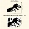 Zn3441Q Silueta Negra de Tiranosaurio Rex Simulada Pegatinas de Pared Autoadhesivas Estilo Ins Decoración para Dormitorio Sala de Estar Habitación de Niños Pegatinas