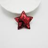Las lentejuelas de estrella de cinco puntas torneadas aman los accesorios para el cabello de los niños brillantes, accesorios de flores, material de decoración de tocado de bricolaje
