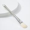 Mascarilla de Barro Plateada Brillante Transfronteriza Mascarilla Blanca Individual Brocha para Base No Deja Rastro y No Come Polvo. El Pincel para Base se Puede Personalizar