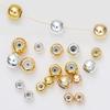 Cadena de Cuentas Redondas de Posicionamiento de Silicona que Conserva el Color 14K Cadena Ajustable de Cuentas DIY Componentes para Joyería de Collar Pulsera Hecha a Mano