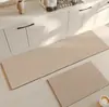 Juego de dos alfombrillas de suelo absorbentes y antideslizantes para cocina, estilo wabi-sabi japonés, resistentes a la suciedad, fáciles de limpiar, secado rápido, alfombrilla de baño