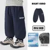 Calças de exterior para meninos Right Europe, calças compridas forradas com fleece para o inverno, impermeáveis, novo estilo 2026, vestuário infantil, roupa de inverno para crianças e bebês