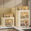 Estante para cuencos de encimera de cocina para el hogar, gabinete de cuencos, caja de almacenamiento de platos y utensilios, estante de almacenamiento, completamente cerrado, a prueba de polvo y escurridor de cuencos
