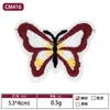 Fábrica de Bordados Foshan Venta al por Mayor Parches Bordados Clásicos de Mariposas para Ropa de Mujer, Pinzas para el Cabello de Mariposa, Parches Hechos a Mano para DIY