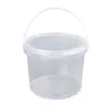 Cubo Redondo de Plástico Grado Alimenticio 1.2L con Tapa, Sellado y Portátil, Cubo para Liofilización, Cubo para Empaque de Snacks para Mascotas, Venta Directa del Fabricante
