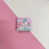 Billetera Corta Casual de PU Estilo Popular 80% de Descuento Caricatura Perro Miedo a las Nubes Kurumi con Botones
