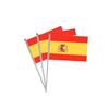 Copa do Mundo 32 Bandeira espanhola emblema nacional mão acenando bandeira 14 * 21cm poliéster bandeira pequena No. 8 torcedores torcendo bandeira