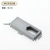 Colgador de Barra para Armario Engrosado Soporte para Barra Colgador de Barra Base de Suspensión Brida Base para Barra Colgante Armario Ferretería para el Hogar Fijación