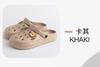 Sapatos de parentalidade de EVA plástico para homens e mulheres, bico plano, respiráveis, cor sólida, sapatos de praia, uso doméstico, sandálias de viagem