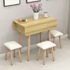 Mesa de Comedor Plegable Retráctil Moderna y Sencilla para Hogar, Apartamentos Pequeños, Mesa Plegable Móvil, Gabinete de Almacenamiento de Cocina, Mesa de Comedor Sencilla