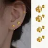 Brincos de Nó Ruyi para Mulheres, Design de Nicho com um Toque de Luxo, Fio de Orelha Único com Nó Torcido de Parafuso e Franja para Cuidados com a Orelha