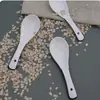 Pure White Ceramic Spoon Creative Ceramic Stir Long Handle Coffee Spoon Tempero Colher Pequena Colher Sopa Colher Pequena Colher de Arroz