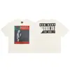 Camiseta Informal Holgada de Manga Corta Pesada para Hombre con Dibujos Animados Americanos de San Miguel, Moderna de Verano