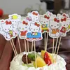 Gato Moviendo la Cabeza tarjeta de pastel de cumpleaños adornos de gato adornos de gato KT serie completa decoración de pastel