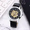 Reloj Mecánico Laojia, Reloj Laojia para Hombre, Reloj Mecánico Esqueleto, Reloj de Pulsera Mecánico Totalmente Automático, Reloj de Hombre Impermeable Casual de Moda