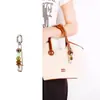 Cordón de punto de ochos de color contrastante Regalo de bienestar Llavero para bolso Colgante para llavero de coche Dropshipping