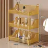 Caja de Almacenamiento de Cosméticos de Escritorio, Estante de Almacenamiento en Capas para Encimera, Estante para Labiales de Tocador, Estante de Almacenamiento para Productos de Cuidado de la Piel sobre Mesa