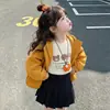 Chaqueta de comercio exterior para niñas con volantes, cortavientos nuevo otoño 2026, chaqueta elegante coreana, ropa popular para niños
