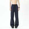 Pantalones rectos casuales para hombre 2025 verano talla grande seda de hielo ligeramente acampanados pantalones casuales para estudiantes varones talla grande pantalones deportivos holgados