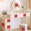 Adesivos Especiais Autoadesivos a Laser para Casamentos com Palavras Felizes, Cortinas de Escada, Pequenos Adesivos com Palavras Felizes, Decoração de Porta de Armário de Toucador de Casamento