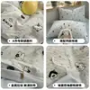 Conjunto de quatro peças de gaze dupla camada de algodão puro Classe A: capa de edredom, lençol com elástico, capa de edredom, lençol, conjunto de três peças para estudante de dormitório 4