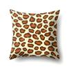 Funda de Almohada Moderna Abstracta con Estampado de Leopardo Nórdico de Poliéster Decoración para Coche Impresión para el Hogar Funda de Almohada Lumbar QTH2