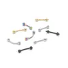 Venda Direta da Fábrica Joias para Piercing Studs de Sobrancelha Pontiagudos de Aço Inoxidável Studs Labiais Populares na Europa e América da Amazon Galvanoplastia a Vácuo