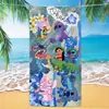 Toalla de Playa con Estampado de Stitch Lindo de Dibujos Animados y Anime, Toalla de Baño de Microfibra Secado Rápido Transfronteriza, Toalla de Playa Espesa