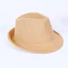 Venta transfronteriza sombrero de fieltro tweed Panamá para hombre ala enrollada británica sombrero pequeño de caballero sombrero jazz fabricantes al por mayor