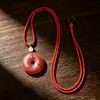 Colgante del zodiaco de ágata roja, colgante de hebilla de paz tres en uno, llavero para hombres y mujeres, cerdo, conejo, oveja, tigre, caballo, perro, serpiente