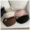 Bolso de Silla de Felpa para Mujer Nuevo Estilo Coreano Primavera y Verano 2024 Bolso de Empanada Semicircular Bolso Cruzado de Lona Floral