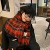 Ano Novo Vermelho Ano Novo Cachecol Feminino Inverno Natal Malha Cachecol de Lã Estilo Coreano All-match Engrossado Quente Estudante Na Moda