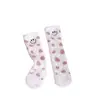 Meias de coral fleece infantis para pais e filhos Inverno 3-12 anos rosto sorridente biscoitos de chocolate sem calcanhar sem fiapos meias para dormir