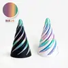 Brinquedo de Alívio de Estresse 3D Impresso Transfronteiriço Mais Vendido Cone Espiral Estrutura Tridimensional Brinquedo de Empurrar com a Ponta do Dedo Intertravamento Dupla Cor