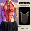 Lóbulo Lencería Sexy Encaje Transparente Estilo Cheongsam Uniforme Espalda Descubierta Caliente Abertura en la Entrepierna Bodysuit Sin Quitarse Venta al por Mayor