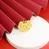 Colar Banhado a Ouro com Design de Flores e Pássaros e Corrente de Corda, Estilo Chinês, Elegante e Versátil para Mulheres, Fornecedor de Joias Atacadistas de Yiwu