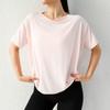 Novos Tops Esportivos Soltos para Mulheres 2025, Respiráveis, de Secagem Rápida, Camisetas de Manga Curta para Fitness, Roupas de Blusa com Proteção Solar para Corrida e Yoga