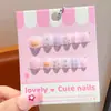 Uñas Portátiles para Niños, Pegatinas de Uñas Dulces y Lindas para Niñas Pequeñas, Decoración Estéreo, Regalo de Arte de Uñas de Princesa para Niñas